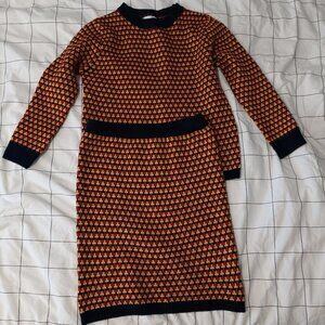 Compania Fantastica matching sweater and mini skirt, size S/M